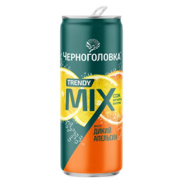 Напиток Черноголовка б/а сильногазир со вкусом дикого апельсина и юдзу 0,33л ж/б/уп12 (ЧЗ)