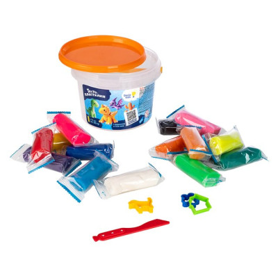 GENIO KIDS-ART Набор для детской лепки "Тесто-пластилин 15 цветов"/уп12 TA1066V GENIO KIDS-ART Набор для детской лепки "Тесто-пластилин 15 цветов"/уп12 TA1066V