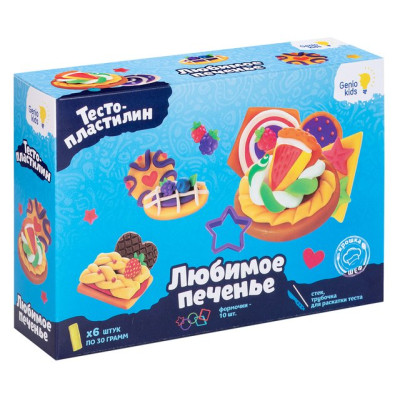 GENIO KIDS-ART Набор для детской лепки "Любимое печенье"/уп16 TA2043 GENIO KIDS-ART Набор для детской лепки "Любимое печенье"/уп16 TA2043