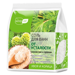 Соль для ванн От усталости NATURALIST 500г/уп14