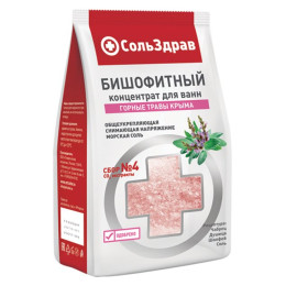 Концентрат для ванн бишофитный Горные травы Крыма СольЗдрав 800г/уп8