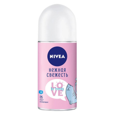 NIVEA DEO  Антиперспирант LOVE "Be Trendy" Нежная свежесть 50мл Ролик/уп30