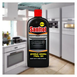 Средство для кухни SANITOL 250мл для чистки духовых шкафов, свч, грилей /уп16