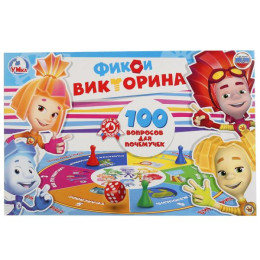 Викторина 100 вопросов Фиксики в кор. Умные игры в кор.20шт
