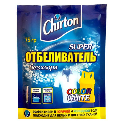 Кислородный супер - отбеливатель Чиртон 75 гр(порошок)/уп48
