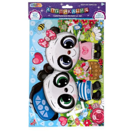 Геометрическая мозаика из эва 21х30 см панды МУЛЬТИ АРТ в кор.100шт