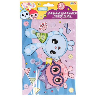 Увлекательная мягкая мозаика из эва 15х21 см Малышарики МУЛЬТИ АРТ в кор.200шт