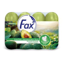 FAX мыло Авокадо/Крем (э/пак) 4*70г/уп12 FAX мыло Авокадо/Крем (э/пак) 4*70г/уп12