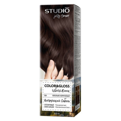 Тонер для волос Color&Gloss Jelly Toner Алтайский соболь Студио 3Д 150мл/уп6