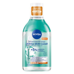 NIVEA VISAGE Мицеллярная вода для лица, глаз и губ DERMA SKIN CLEAR 400мл/уп10 NIVEA VISAGE Мицеллярная вода для лица, глаз и губ DERMA SKIN CLEAR 400мл/уп10