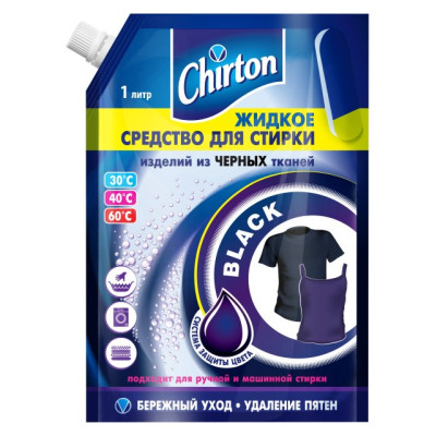 Жидкое средство для стирки Чиртон "Для Чёрных тканей" 1л/уп6