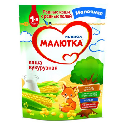 Каша МАЛЮТКА мол Кукуруза с5м 220г /уп6