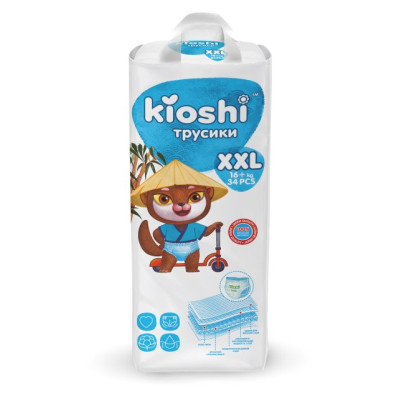 Трусики Kioshi 16+кг XXL 34шт/уп4