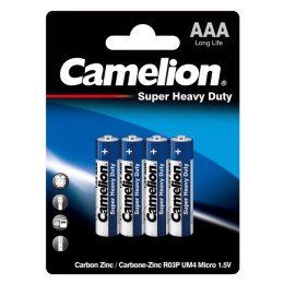 Батарейки Camelion Blue R03 AAA 4шт/уп12