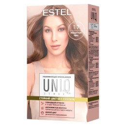 Ухаживающая краска-блеск без аммиака для волос ESTEL UNIQ SENSE 7/7 русый коричневый /уп10