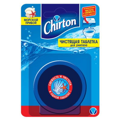 "Чиртон" Чистящая таблетка для унитаза "Морской Прибой" 50гр/уп24