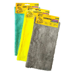 Дом. Сундук Салфетка из микрофибры антистатик АНТИПЫЛЬ 30*30см/уп25