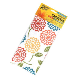 Дом. Сундук Салфетка универсальная из микрофибры с рисунком 30*30см/уп100